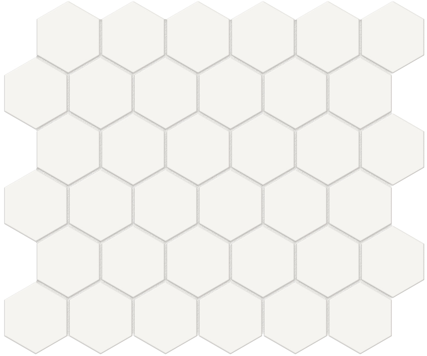 Ceramic Tile - New Soho Canvas White Matte Hexagon