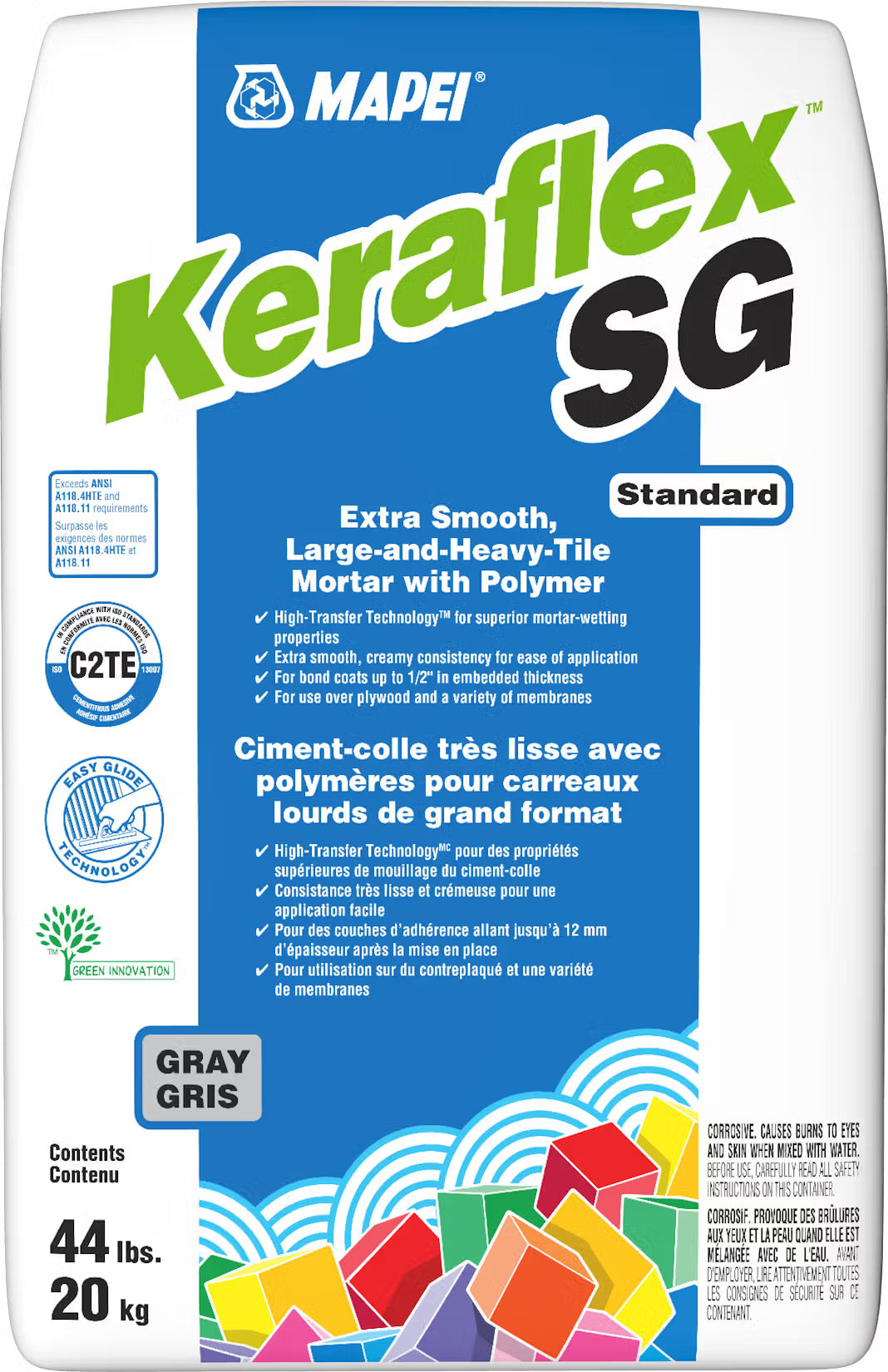 Mapei Keraflex Sg Mortar Gray 44lbs