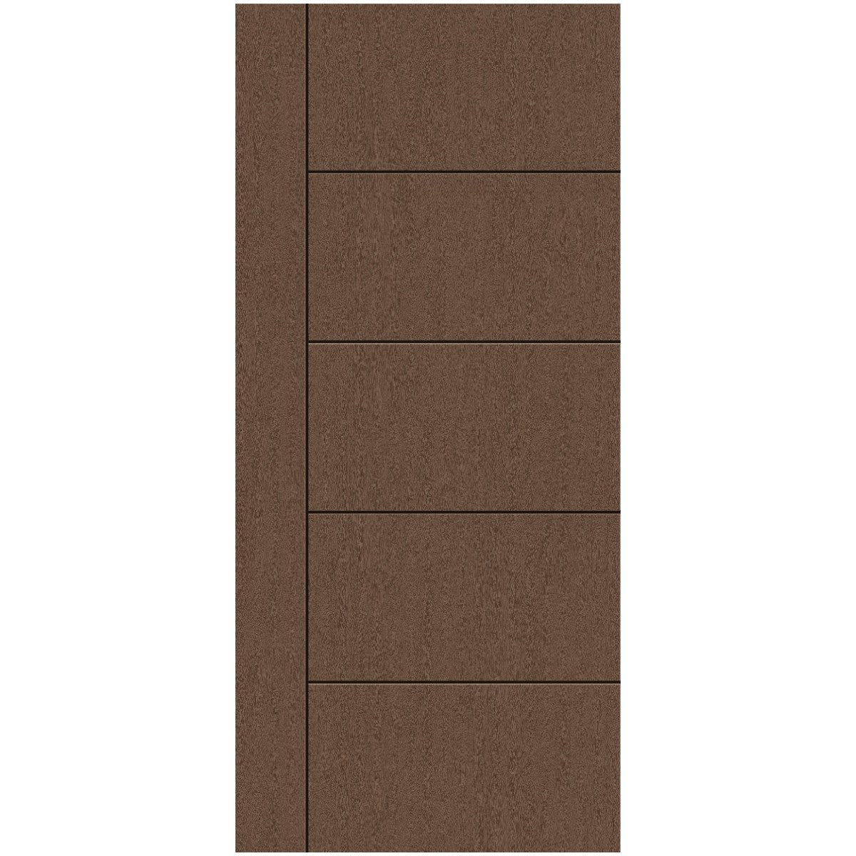 Fiberglass Oak Grain Grooved Right Hand Inswing Door