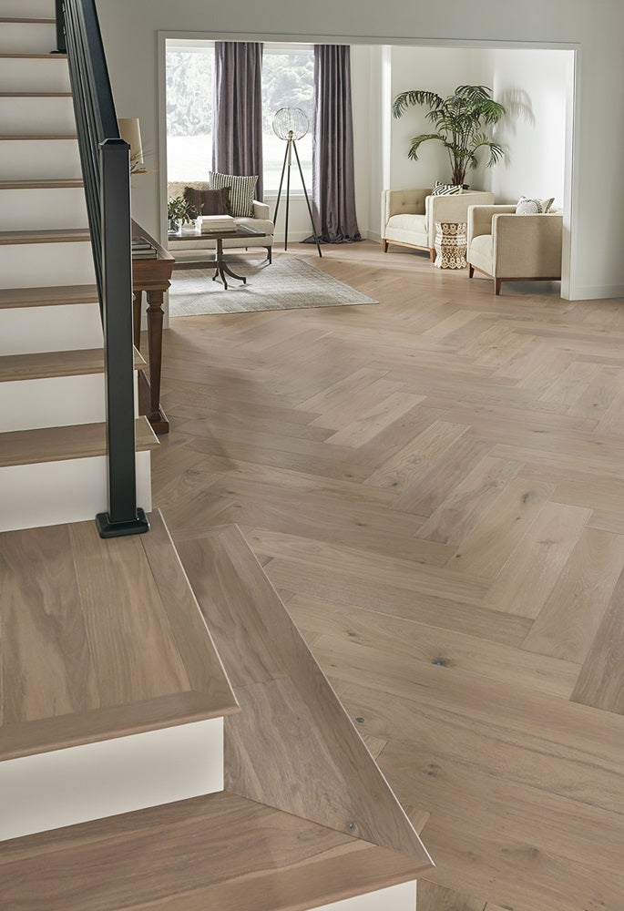 Engineered Hardwood Herringbone- Mannington Park City Summit 1/2" x 7 1/2"