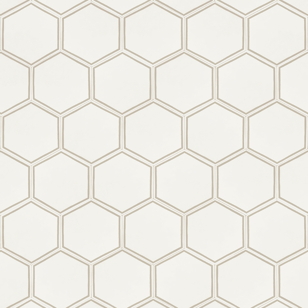 Vinyl Sheet - Mannington Silver Hex Charm