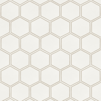 Vinyl Sheet - Mannington Silver Hex Charm