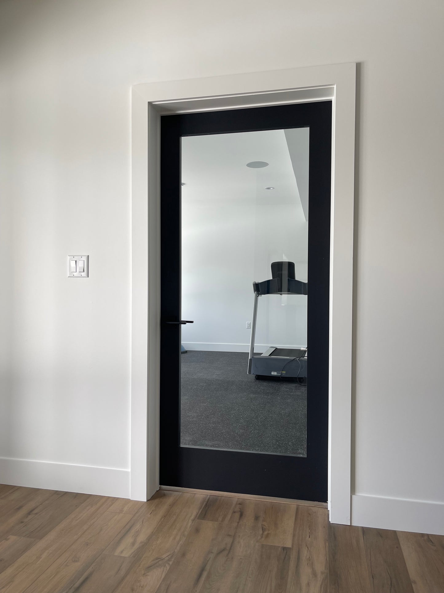 1 Lite Clear Glass Solid French Door