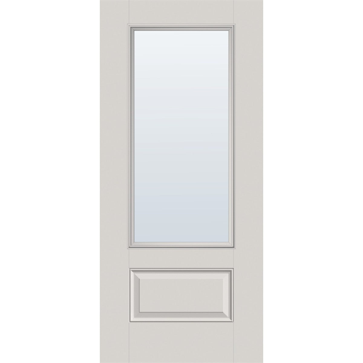 Steel 1 Panel bottom with 22" x 48" 1 Lite Clear