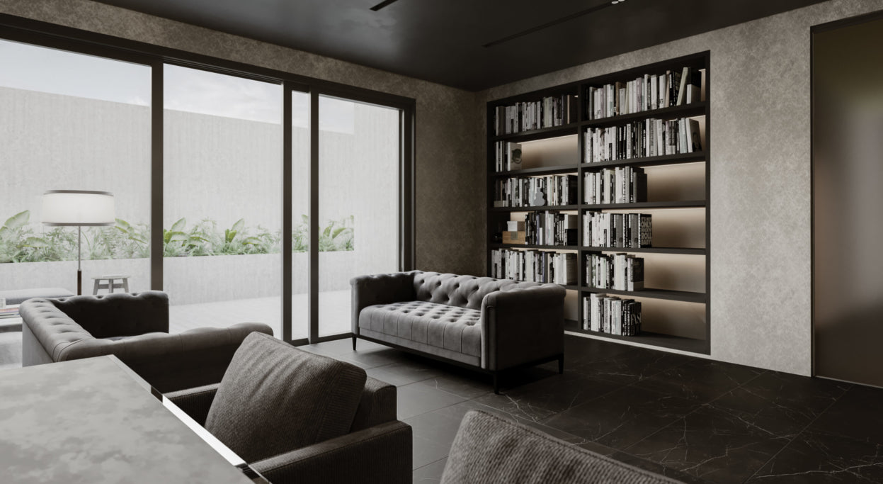 Porcelain Tile -  Lamarca Nero Venato 24 x 48