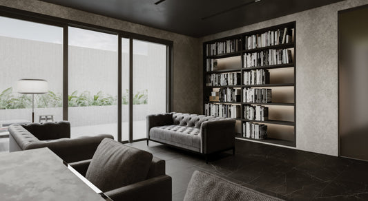 Porcelain Tile -  Lamarca Nero Venato 24 x 48