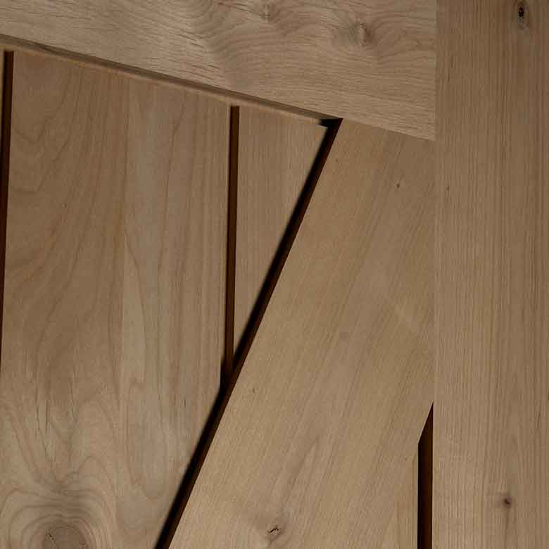 Barn Door - Knotty Alder 'Z' style