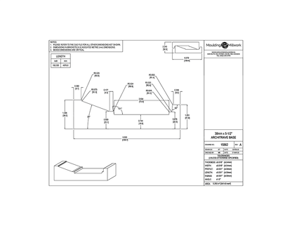 East End Header 1 1/4" X 5 1/2"