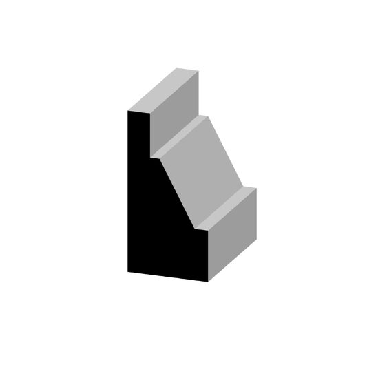 Craftsman Header Cap 1 3/8" X 2 3/4"