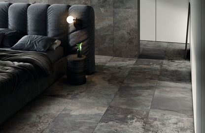 Porcelain Tile - Slate Dark 24" X 24"
