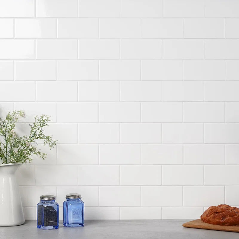 Ceramic Tile - Soho Canvas White 3x6 Matt