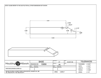 Craftsman Baseboard 3/4" x 5"
