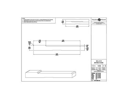 Maybeck Baseboard 5/8" x 5 1/2"