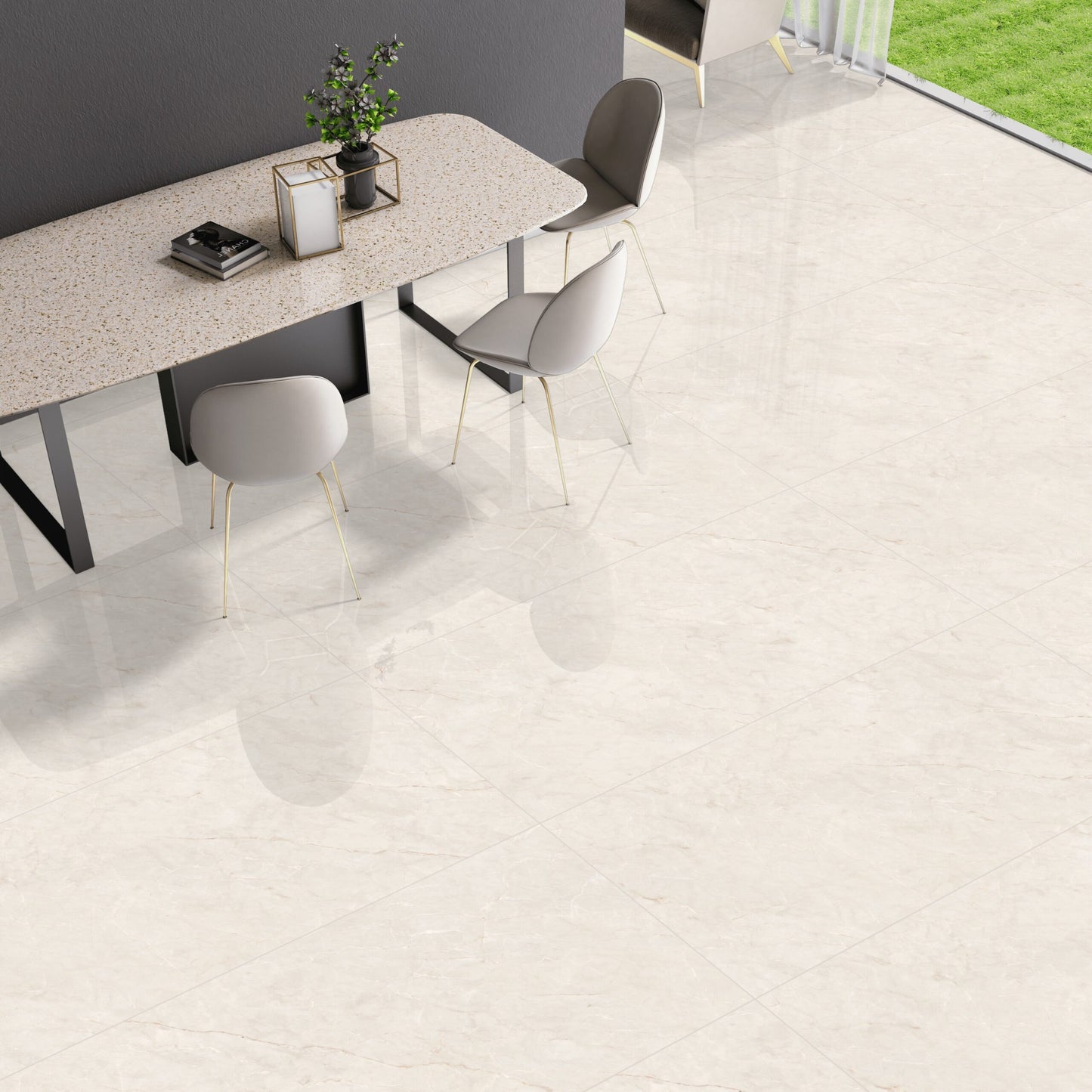 Porcelain Tile -  Carving Natural Carvista Bianco 24" X 24"