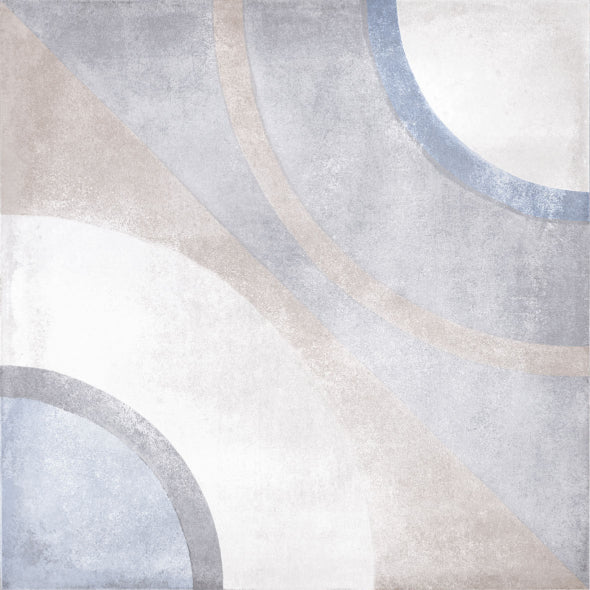 Porcelain Tile -  Four Cement 04 8" X 8"