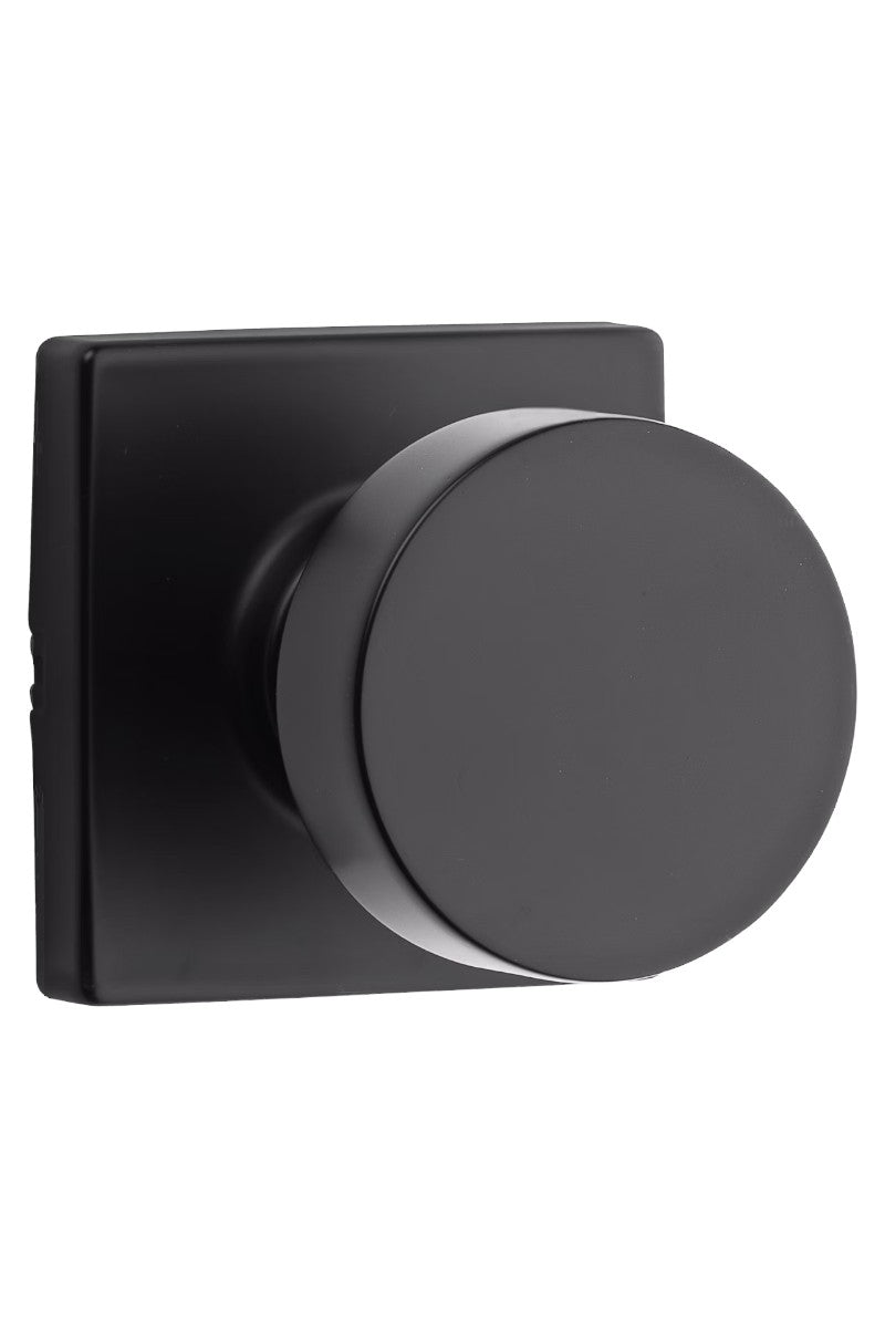 Door Hardware - Weiser Knob Cambie Square Matte Black