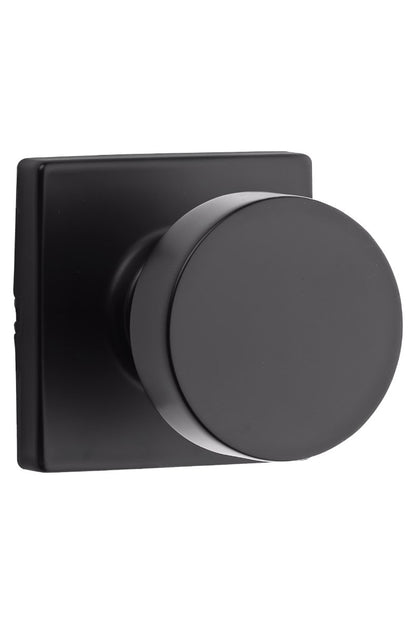 Door Hardware - Weiser Knob Cambie Square Matte Black