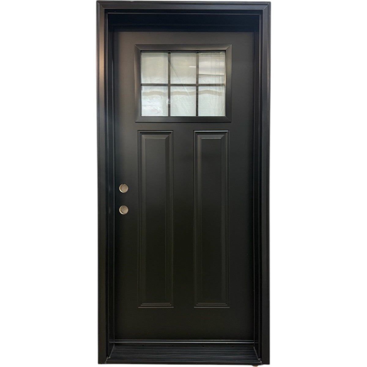 Steel Craftsman Black Prefinished with 22 x 17 6 Lite IG