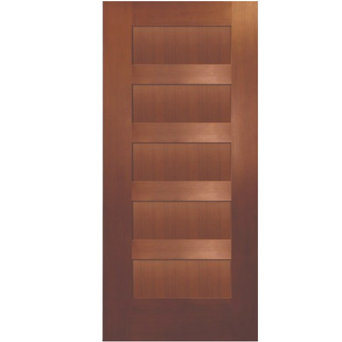 Fiberglass 5-Panel Fir Grain Door