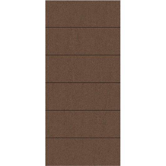 Fiberglass Oak Grain Grooved 6 Equal Door