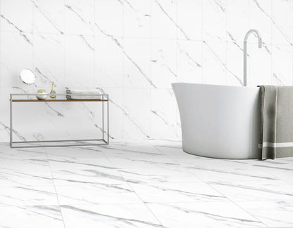 Ceramic Tile - Doha White Ceramic 12x24