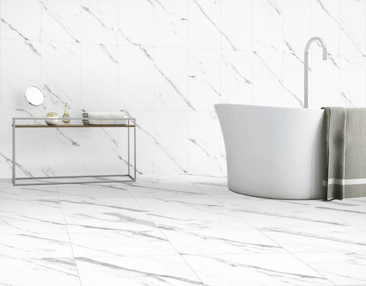 Ceramic Tile - Doha White Ceramic 12x24