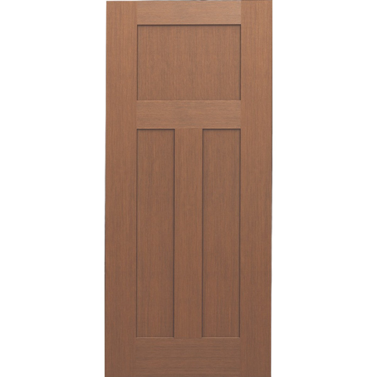 Fiberglass Fir Grain Craftsman Door