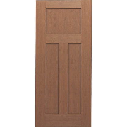 Fiberglass Fir Grain Craftsman Door