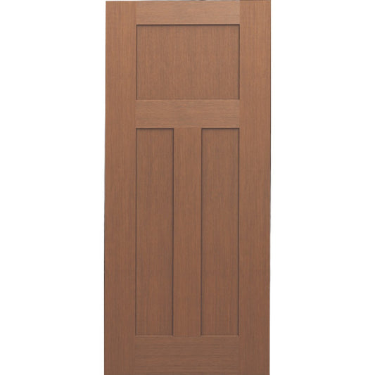 Fiberglass Fir Grain Craftsman Door