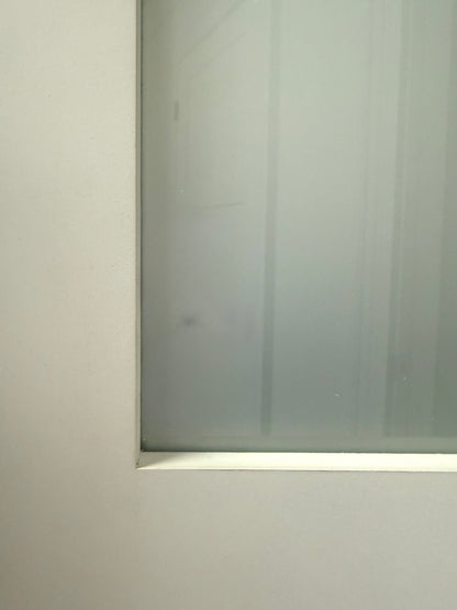 3 Equal Lite Frosted Glass Solid French Door