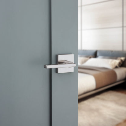 Door Hardware - Weiser Lever Halifax Sqaure Satin Nickel