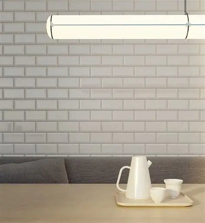 Ceramic Tile - Soho Canvas White 3x6 Glossy