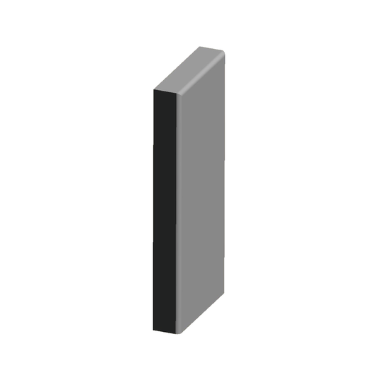 Plain Plinth Eased Edge 1" X 4 3/4"