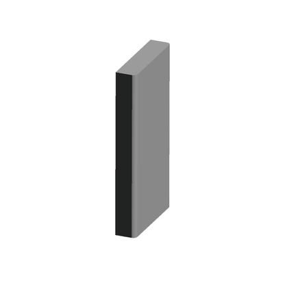 Plain Plinth Eased Edge 1" x 2 5/8"