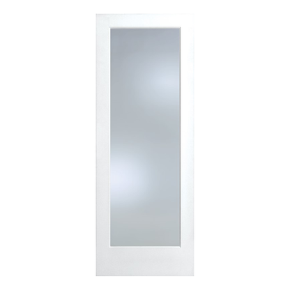 1 Lite Clear Glass Solid French Door