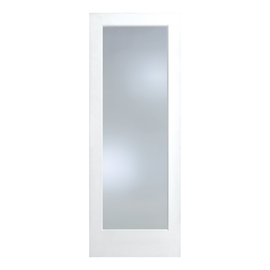 1 Lite Clear Glass Solid French Door