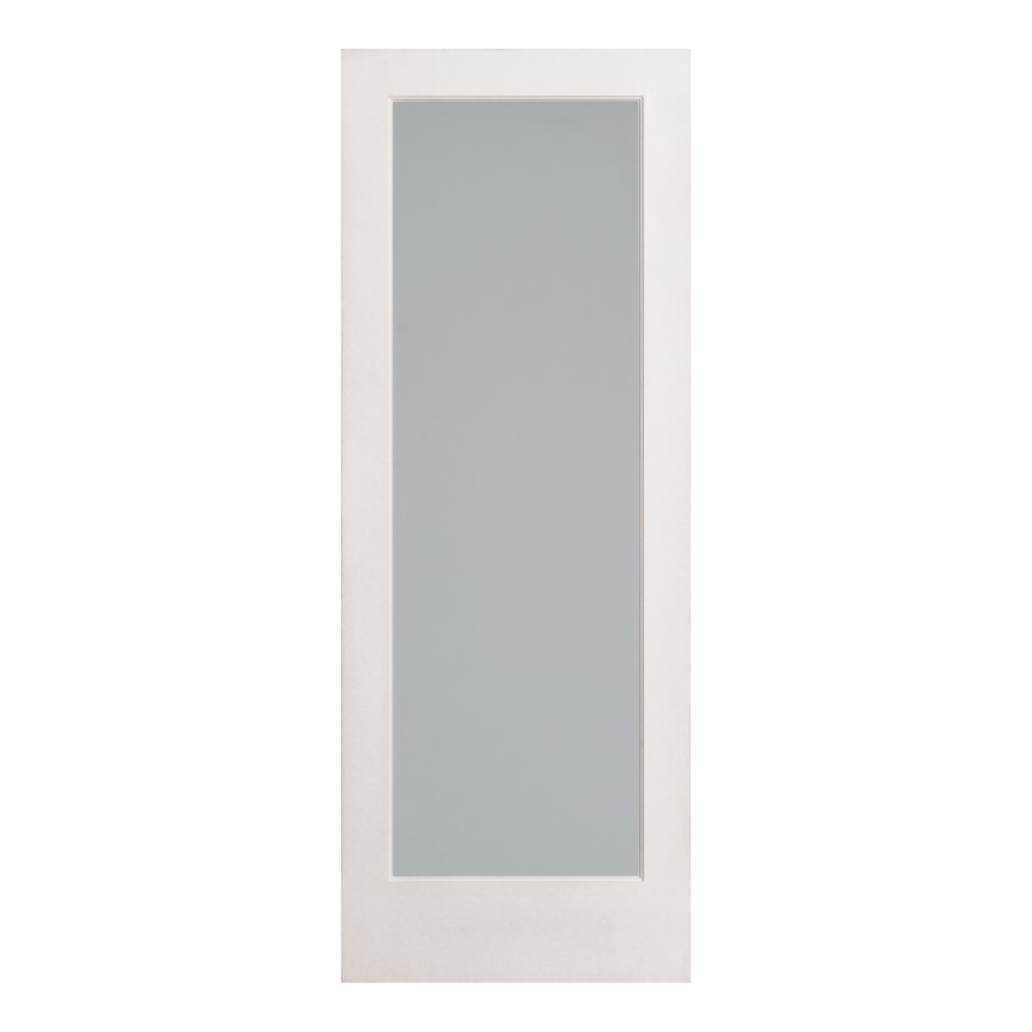 1 Lite Frosted Glass Solid French Door
