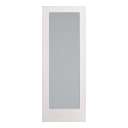 1 Lite Frosted Glass Solid French Door