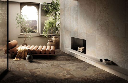 Porcelain Tile - Slate Gold 24" X 24"