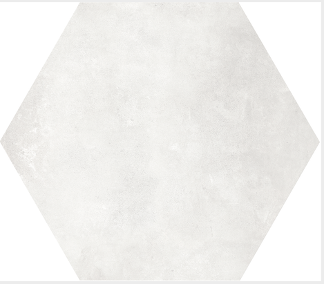 Porcelain Tile -  Form Ivory Hexagon 7"x8"