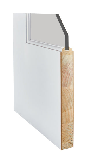 1 Lite Clear Glass Solid French Door