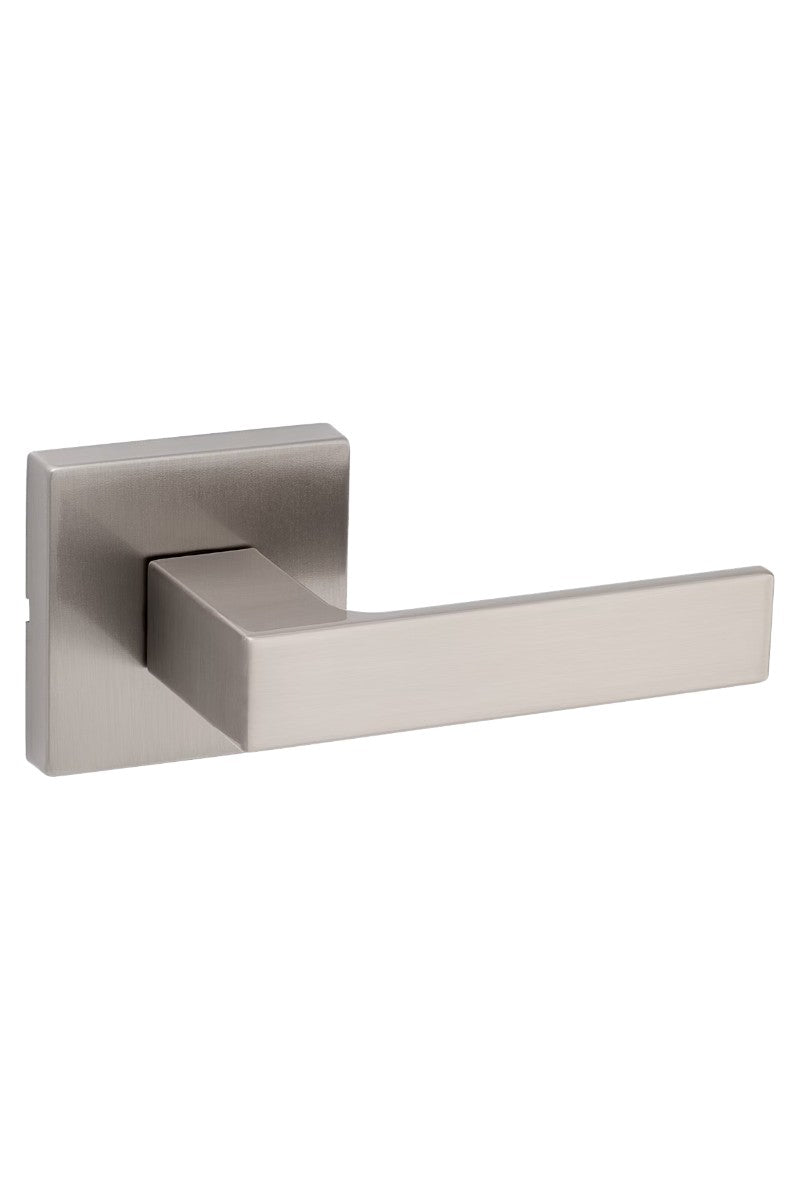 Door Hardware - Weiser Lever Singapore Sqaure Satin Nickel