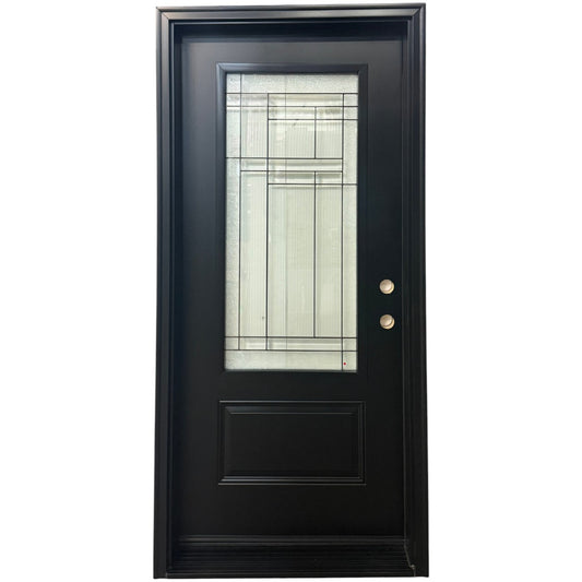 Steel 1 Panel Black Prefinished with Margaree(22x48)