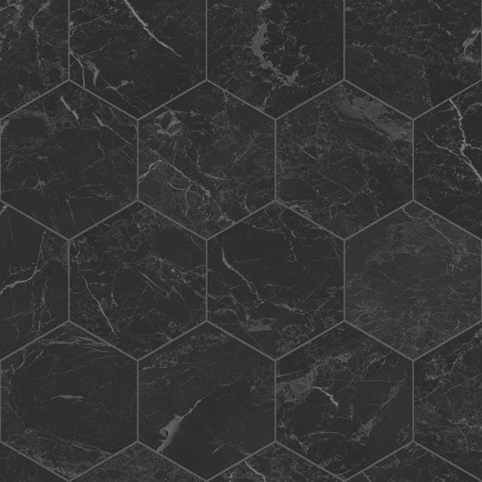 Vinyl Sheet - Tarkett Trutex Nero Hex Black