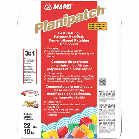 Mapei Planipatch Fast-Setting Polymer-Modified Cement-Based 22Lb