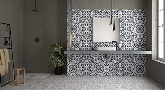 Porcelain Tile -  Cuban Ornate 8.8 x 8.8
