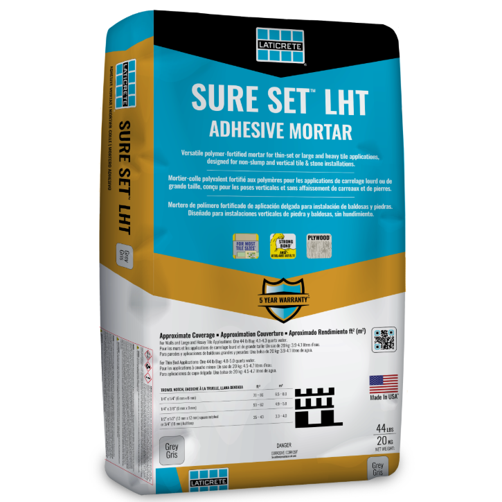 Laticrete - Large Tile Mortar Sure Set LHT Grey 44 lb