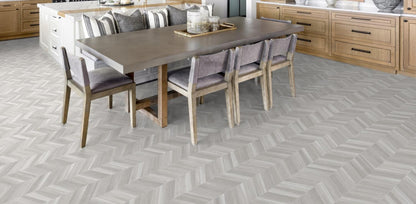 Vinyl Sheet -  Tarkett Easy Living Chevron Cappuccino
