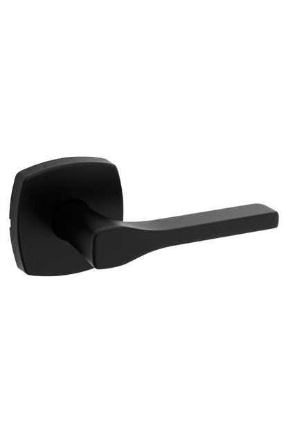 Door Hardware - Weiser Lever Prague Sqaure Matte Black