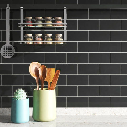 Ceramic Tile - New Soho Retro Black Gloss Subway 3" x 6"